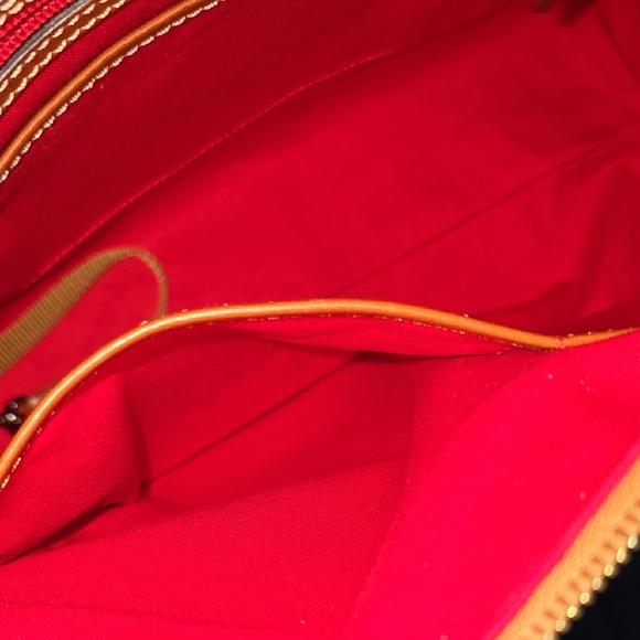 Dooney & Bourke Blue and Brown Leather Hobo Bag - Picture 9 of 10